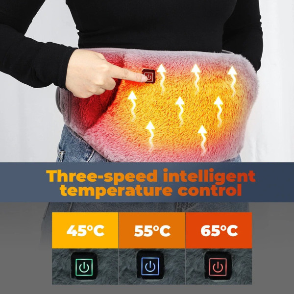 Пояс із підігрівом Warm Stormach USB, електрична грілка для талії 3 режими