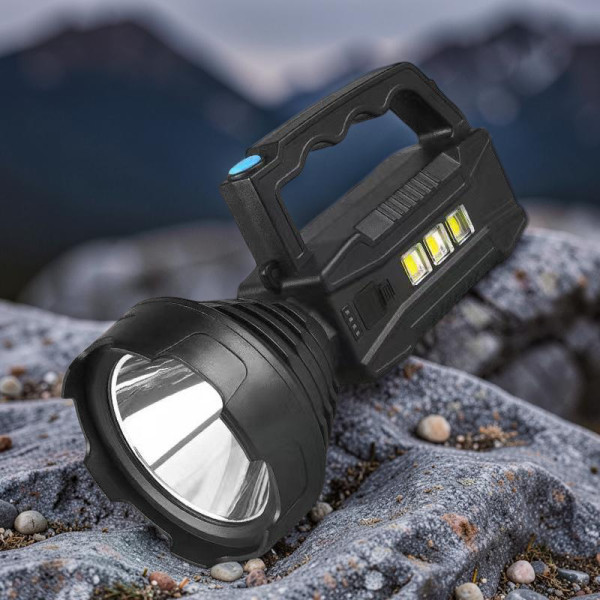 Кемпинговый фонарь CX-8809 аккумуляторный с солнечной панелью, LED прожектор USB