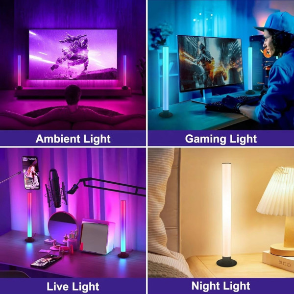 Торшер LED RGB KBB-3A 2 шт напольный, декоративный светильник с пультом