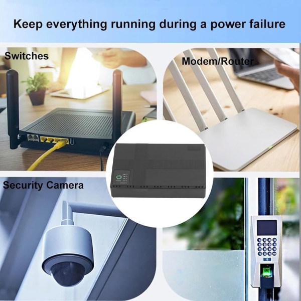 Бесперебойник UPS 10400 mAh 36W для роутера, источник резервного питания
