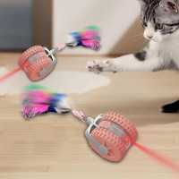 Игрушка интерактивная для котов Interactive Pet Ball с лазером и USB, мяч с сенсорами движения