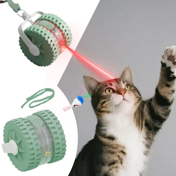 Игрушка интерактивная для котов Interactive Pet Ball с лазером и USB, мяч с сенсорами движения