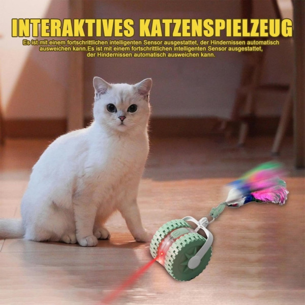 Игрушка интерактивная для котов Interactive Pet Ball с лазером и USB, мяч с сенсорами движения