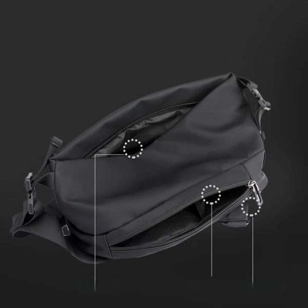 Сумка через плече Baellery JXA1808 нагрудна, сумка для роботи та подорожей