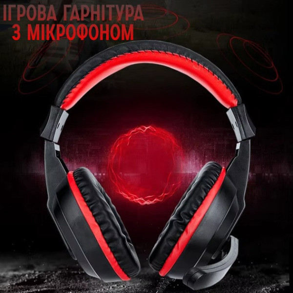 Набір ігровий T-Wolf TF240 4 в 1 клавіатура миша навушники килимок LED