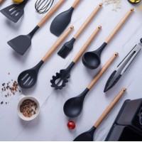 Принадлежности кухонные 19 предметов Kitchen Set силиконовый набор с подставкой