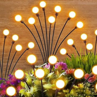Ліхтарі світлячки 2 шт. садові LED на сонячній батареї