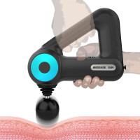 Масажний Massage Gun 12 в 1 для тіла, вібромасажер для м'язів шиї спини та плечей