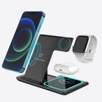 Станція зарядна 3в1 Proda PD-W19, бездротова зарядка для телефона та годинника з підставкою