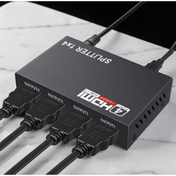 Разделитель HDMI 1x4 4K Ultra HD распределение сигнала на 4 экрана