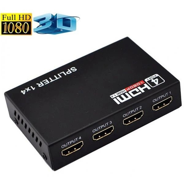 Разделитель HDMI 1x4 4K Ultra HD распределение сигнала на 4 экрана