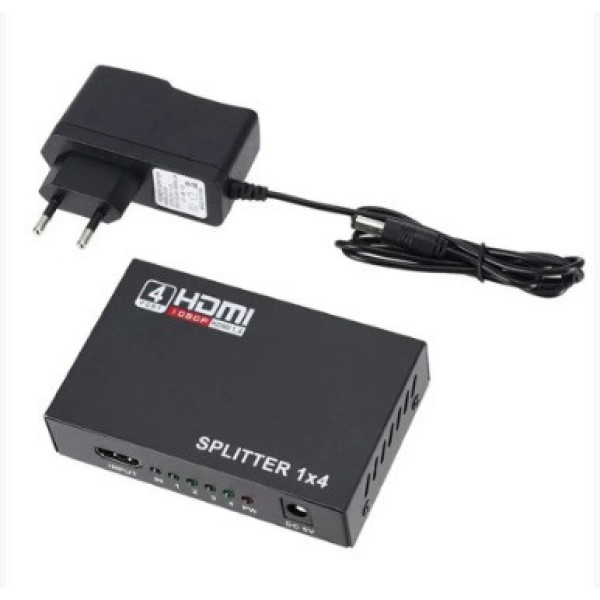 Разделитель HDMI 1x4 4K Ultra HD распределение сигнала на 4 экрана