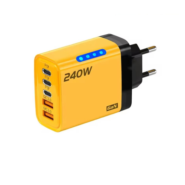 Блок питания 240W USB Type-C PD QC зарядка для нескольких устройств