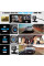 Видеорегистратор для авто A22 3 камеры FullHD WiFi ночная съемка задняя камера датчик движения удара запись
