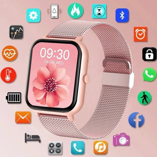 Смарт часы H9Max Z49 умные часы Bluetooth мониторинг пульса здоровье 4 цвета ремешок силикон металл
