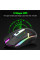 Игровой комплект клавиатура и мышь T25 USB RGB проводной подсветка металл основание подставка смартфон черный