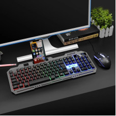 Ігрова клавіатура та миша T750 USB RGB дротовий комплект підсвітка мультимедійні клавіші чорний ПК