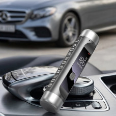 Алкотестер цифровий 3 в 1 LED USB Type-C паркінга аварійний молоток номер телефона чорний