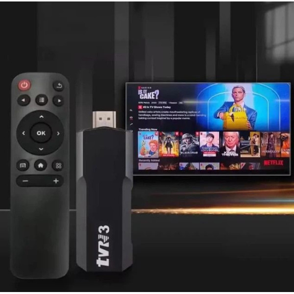 ТВ приставка Android 11 TVR3 Stick 4K смарт медиаплеер HDR Wi-Fi Bluetooth черный
