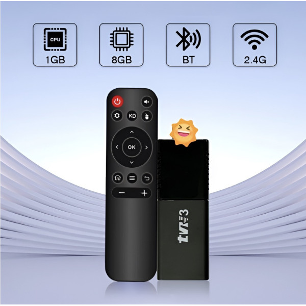 ТВ приставка Android 11 TVR3 Stick 4K смарт медиаплеер HDR Wi-Fi Bluetooth черный