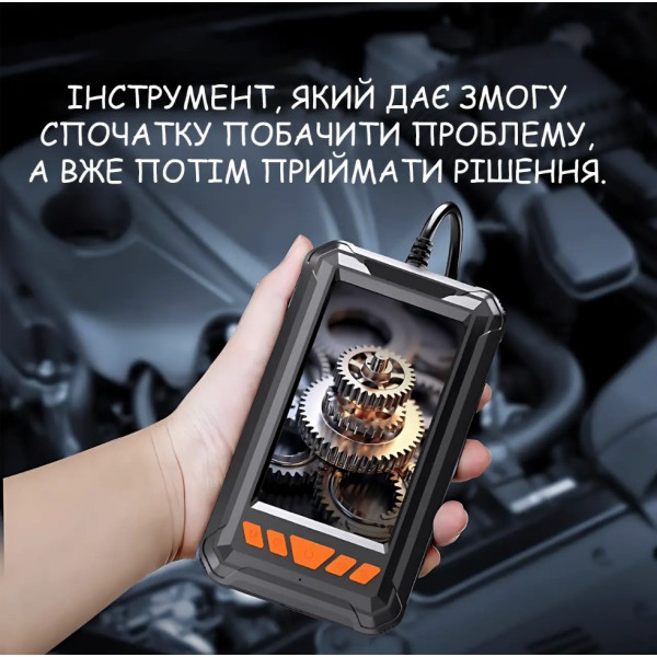 Эндоскопическая камера P380 5 м Full HD 1080P 4.3 дисплей LED IP67 для авто труб и технического осмотра труднодоступных мест
