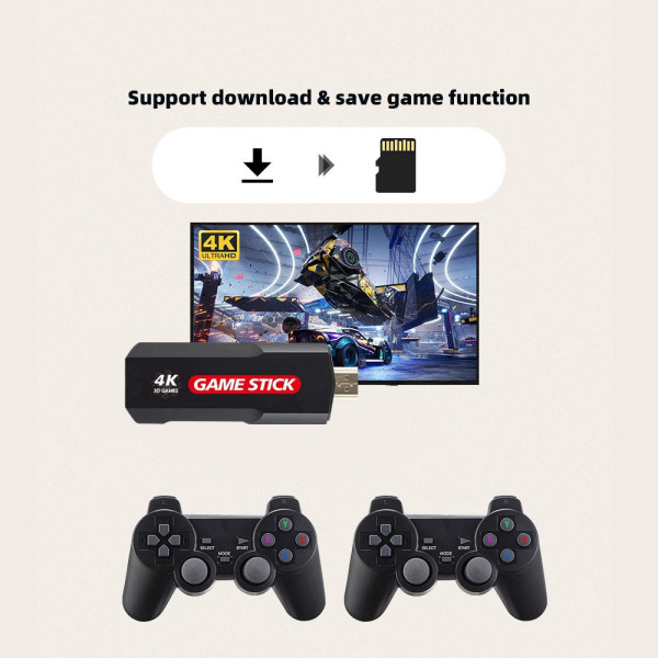 Игровая консоль X2 64GB ретро 30000 игр 4K HDMI два джойстика беспроводные для ТВ и домашнего гейминга и развлечений