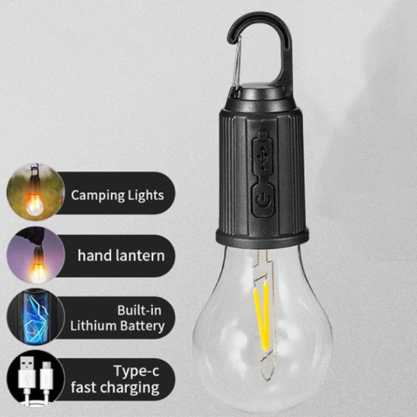 Кемпинг лампа AND HA-112 LED аккумуляторная с солнечной зарядкой USB 3 режима освещения