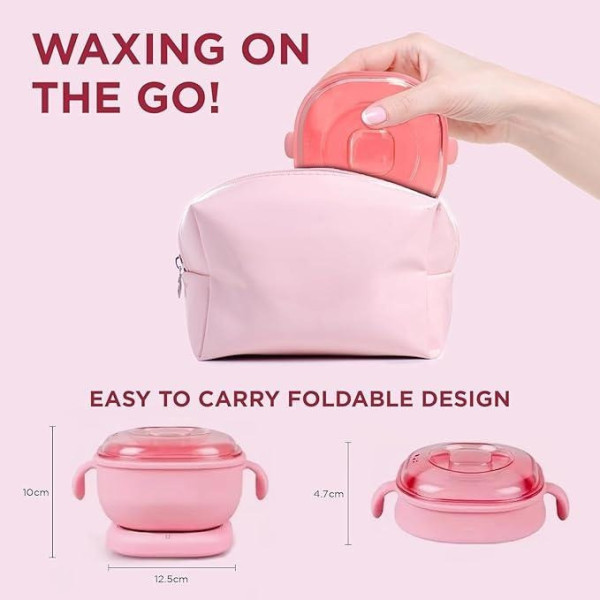 Воскоплав для депиляции Wax Kettle AND651 400 мл компактный прибор с силиконовой чашей для горячего воска
