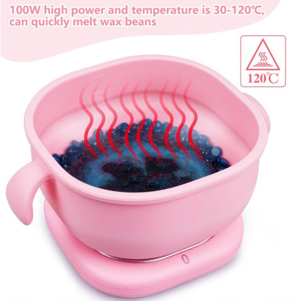 Воскоплав для депиляции Wax Kettle AND651 400 мл компактный прибор с силиконовой чашей для горячего воска