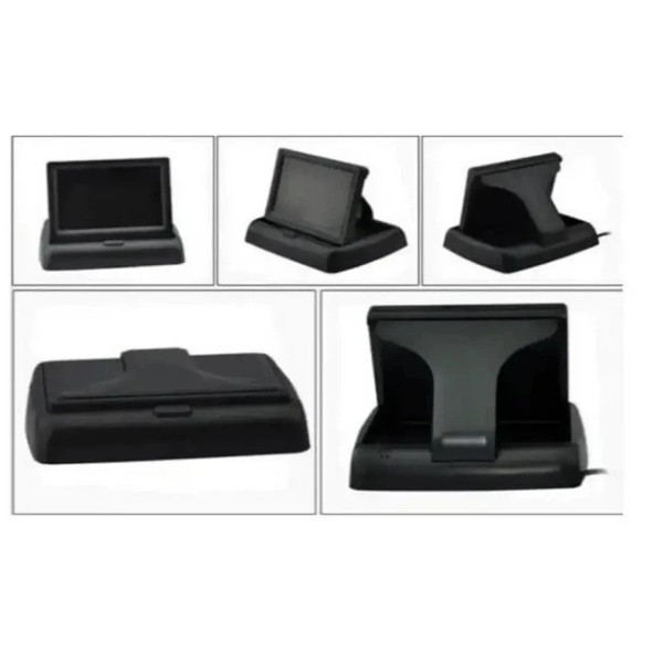 Монитор автомобильный для камеры заднего вида A-101 TFT LCD экран 4.3 дюйма HD с LED подсветкой складной
