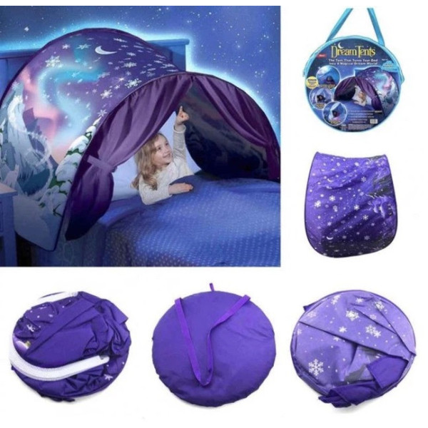 Тент-козырек Children's Tent 026 для детской кровати со шторками палатка для сна игр и защиты
