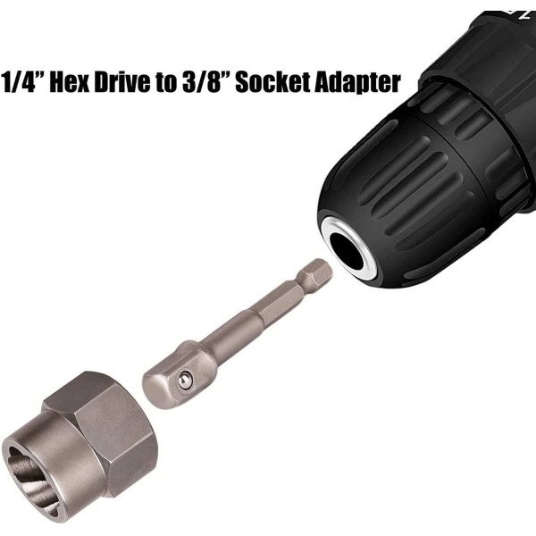 Набор для извлечения болтов Nut Extractor ES-14 14 предметов для гаек и болтов в кейсе