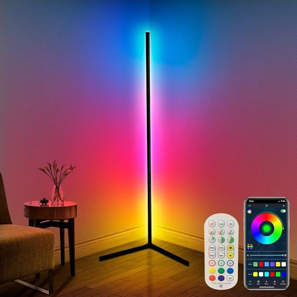 Светодиодный торшер RGB HA-10 HA-100 1,4 м напольный с пультом для спальни и гостиной