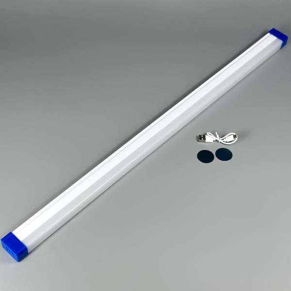 Магнитная LED подсветка Флейта 52 см аккумуляторная для шкафа кухни коридора