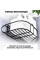 Настенная угловая полка Storage Rack AND-054, комплект 2 металлических органайзеров без сверления для ванной и кухни, черная