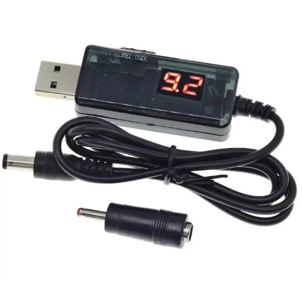 Кабель питания для роутера USB-DC AND 5765, преобразователь 9V/12V с дисплеем для Wi-Fi роутера, ONU и модема