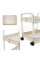 Полка для хранения 64205 на колесах 3 яруса пластиковый органайзер для кухни ванной комнаты