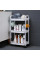 Пластиковая этажерка Kitchen Storage Rack на колесах 3 яруса для хранения в кухне ванной и офисе 41×25×72 см