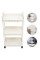 Пластиковая этажерка Kitchen Storage Rack на колесах 3 яруса для хранения в кухне ванной и офисе 41×25×72 см
