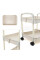 Пластиковая этажерка Kitchen Storage Rack на колесах 3 яруса для хранения в кухне ванной и офисе 41×25×72 см