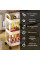 Пластиковая этажерка Kitchen Storage Rack на колесах 3 яруса для хранения в кухне ванной и офисе 41×25×72 см