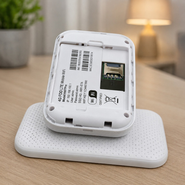Портативный модем 4G/5G Wi-Fi с экраном аккумулятором 3000 мАч SIM-карта подключение до 10 устройств