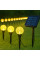Светодиодная гирлянда на солнечной батарее 11,73 м 100 LED теплый белый свет для сада и двора