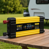 Инвертор напряжения KSM 1000W 12V LCD + 2 USB преобразователь 12В 220В автомобильный с экраном