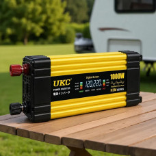 Інвертор напруги KSM 1000W 12V LCD + 2 USB-перетворювач 12 В 220 В автомобільний з екраном
