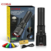 Аккумуляторный LED фонарик Coba CB-2506 ручной с 5 режимами свечения USB портативный карманный