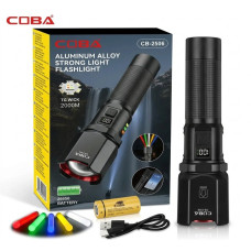 Акумуляторний LED-ліхтарик Coba CB-2506 ручний з 5 режимами світіння USB портативний кишеньковий