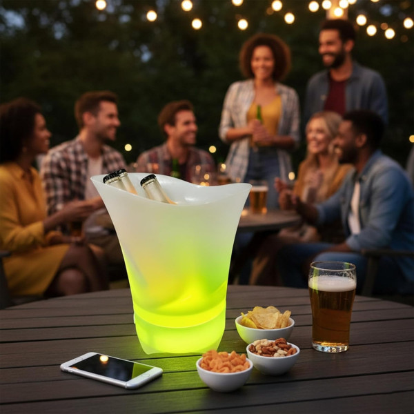 Барное ведро Bucket Light LED Bluetooth колонка USB для охлаждения напитков и вечеринок дома 110з