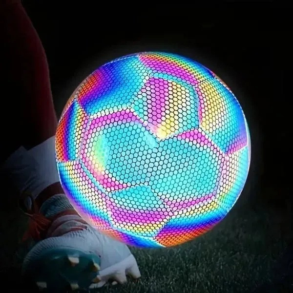 Голографический мяч BRIGHT BALL No5 светоотражающий TPU EVA спортивный тренировочный мяч футбол 110з