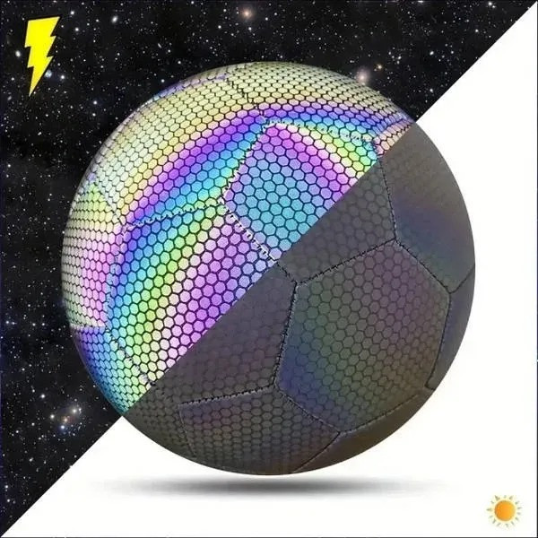 Голографический мяч BRIGHT BALL No5 светоотражающий TPU EVA спортивный тренировочный мяч футбол 110з